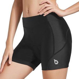 NEW! BALEAF Women's Medium Padded Cycling Shorts Spin Bike Underwear Gel UPF 50+